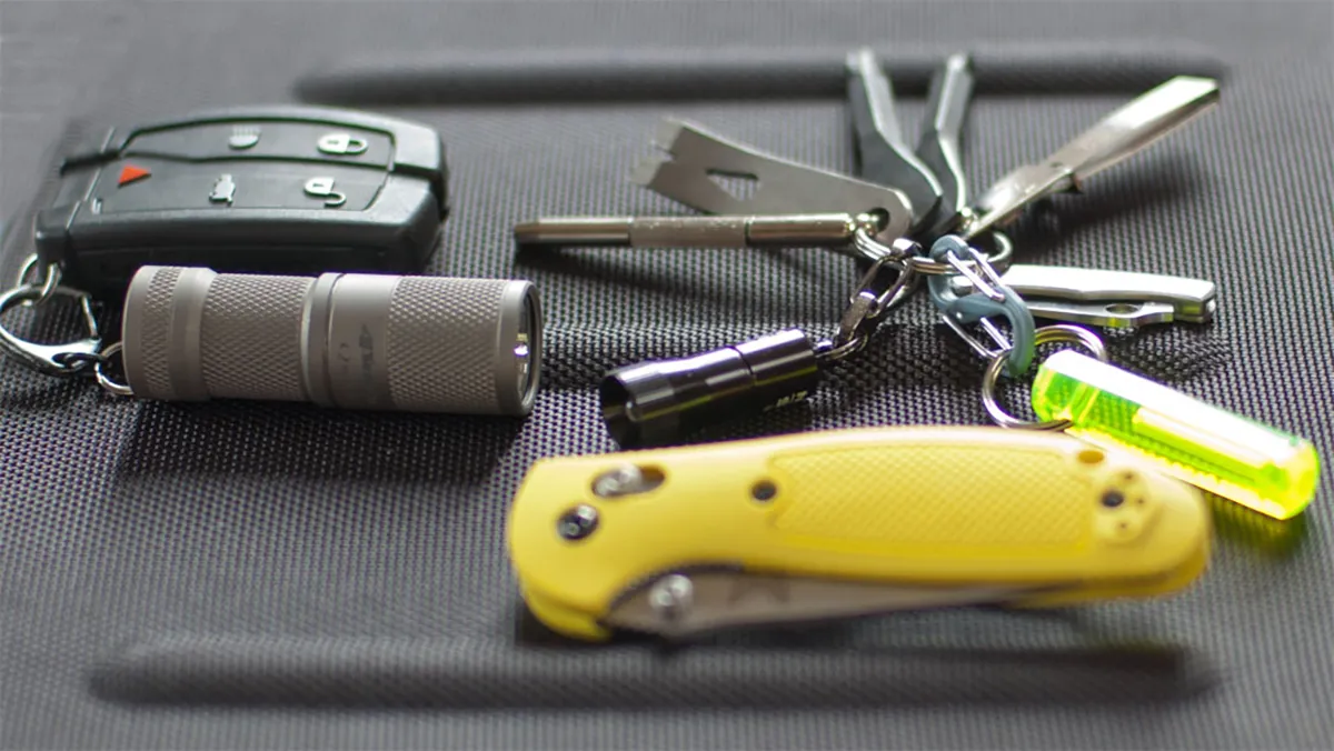 Vergelijking tussen EDC-gear, get-home bag en bug-out bag als lagen van voorbereiding